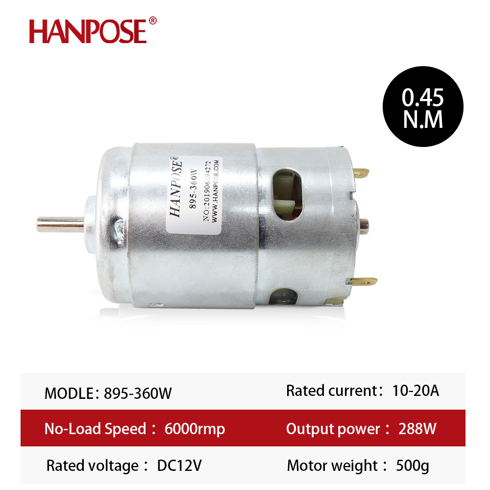 DC 24V Electric spindle Motor 895 360W DC For Drill Brush dc motors 895 lawn mower motor for 3D prin