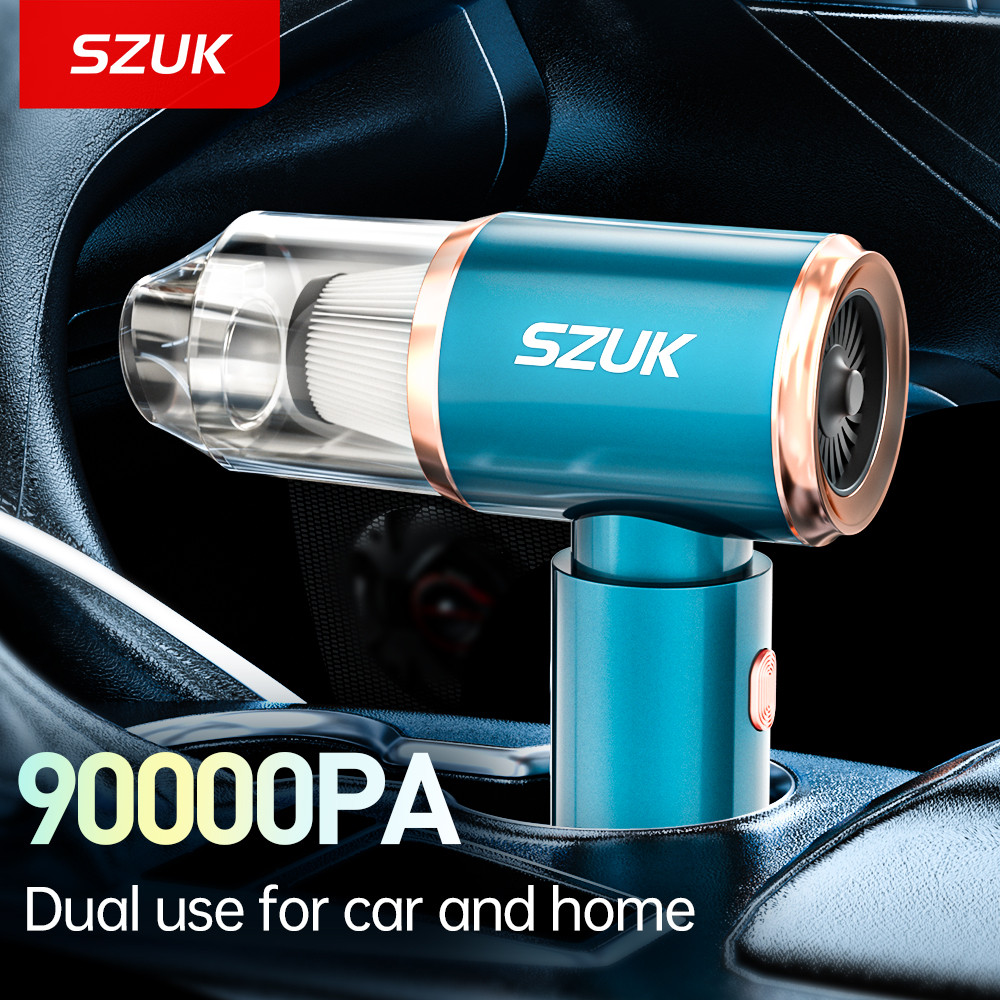 Penyedot Debu Mobil Mini Mesin Pembersih Kuat Aksesori Mobil Penyedot Debu Nirkabel Genggam Otomatis