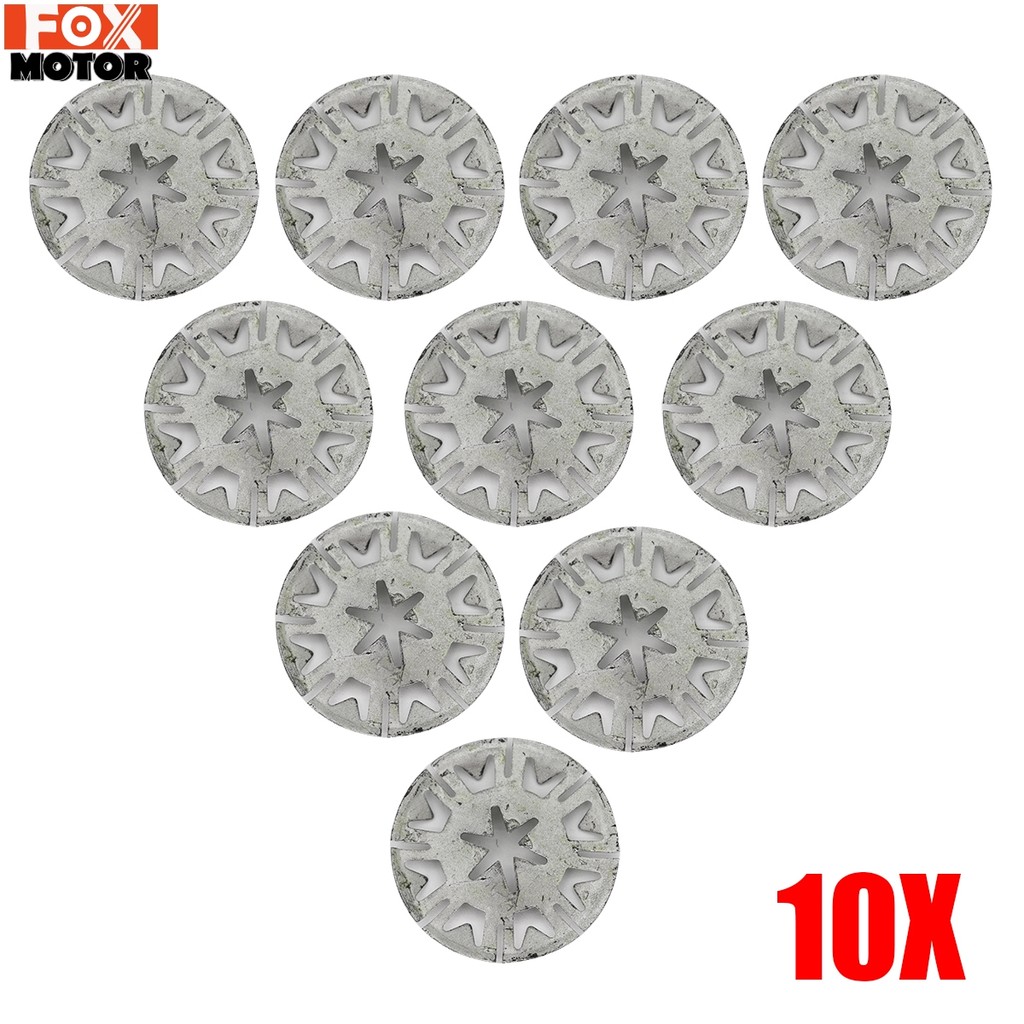 Pak 10 Pencuci Mur Klip Pelindung Panas Knalpot untuk VW TRANSPORTER T4 T5 GOLF LUPO POLO Sekrup Pen