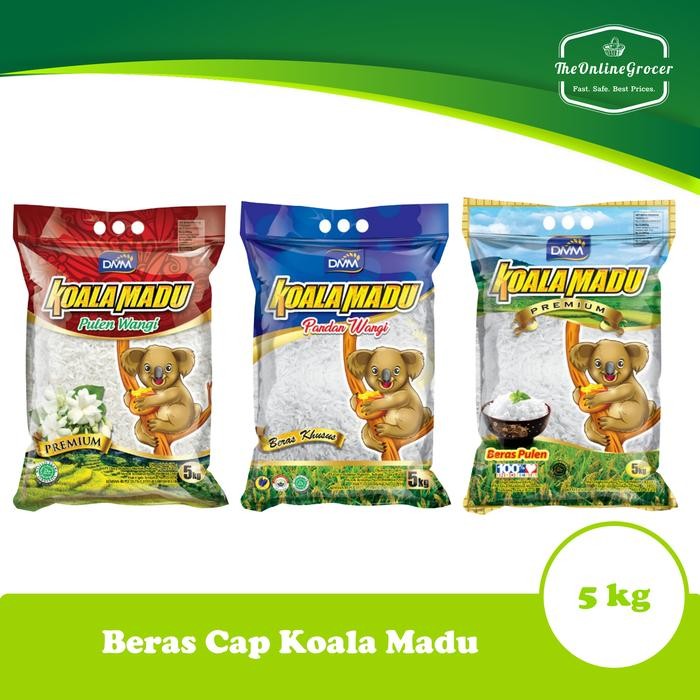 

Beras Cap Koala Madu 5kg - Pulen Wangi - Pandan Wangi - Setra Ramos