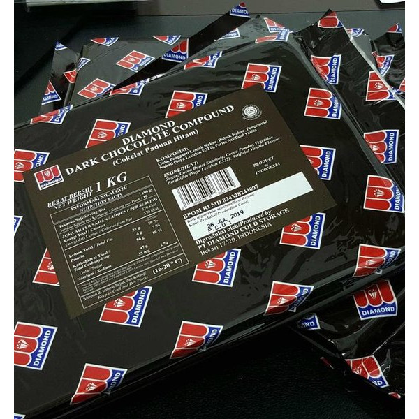

SANS DIAMOND Dark Chocolate Compound Coklat Batang Kemasan REPACK 1 KG