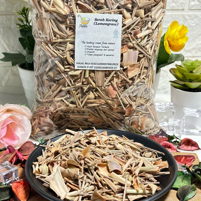 

SANS Sereh Kering 1 Kg Bersih Grade A Rempah Bu Risma
