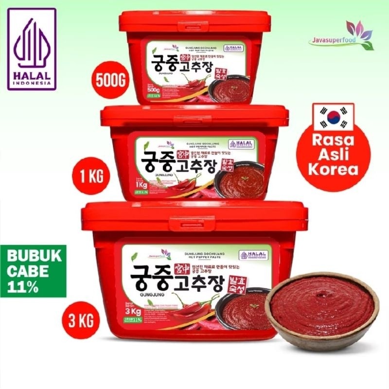 

SANS Halal GUNGJUNG GOCHUJANG Import /Hot Pepper Taster / Pasta Cabai Pedas Korea