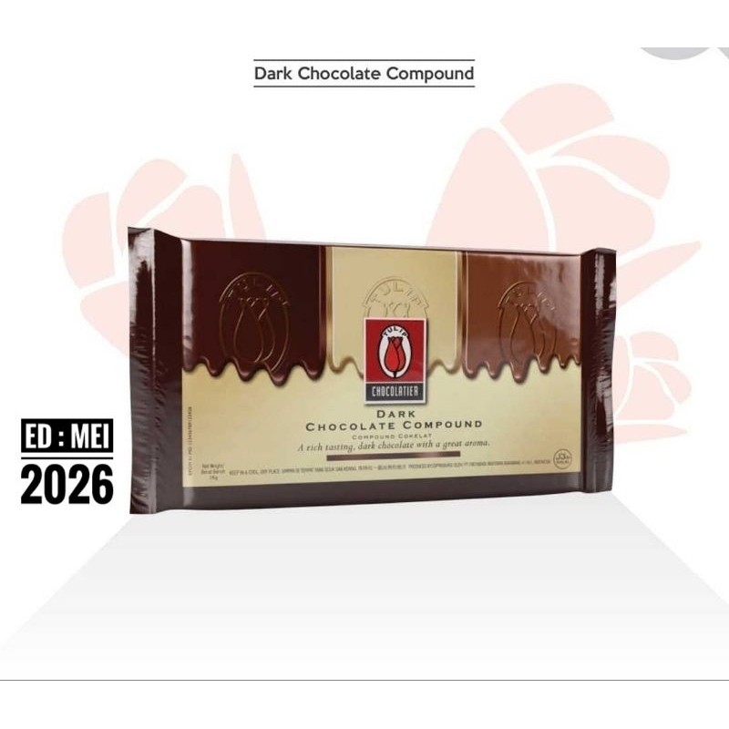 

SANS Coklat Tulip Dark Compound 1kg Premium Rasa