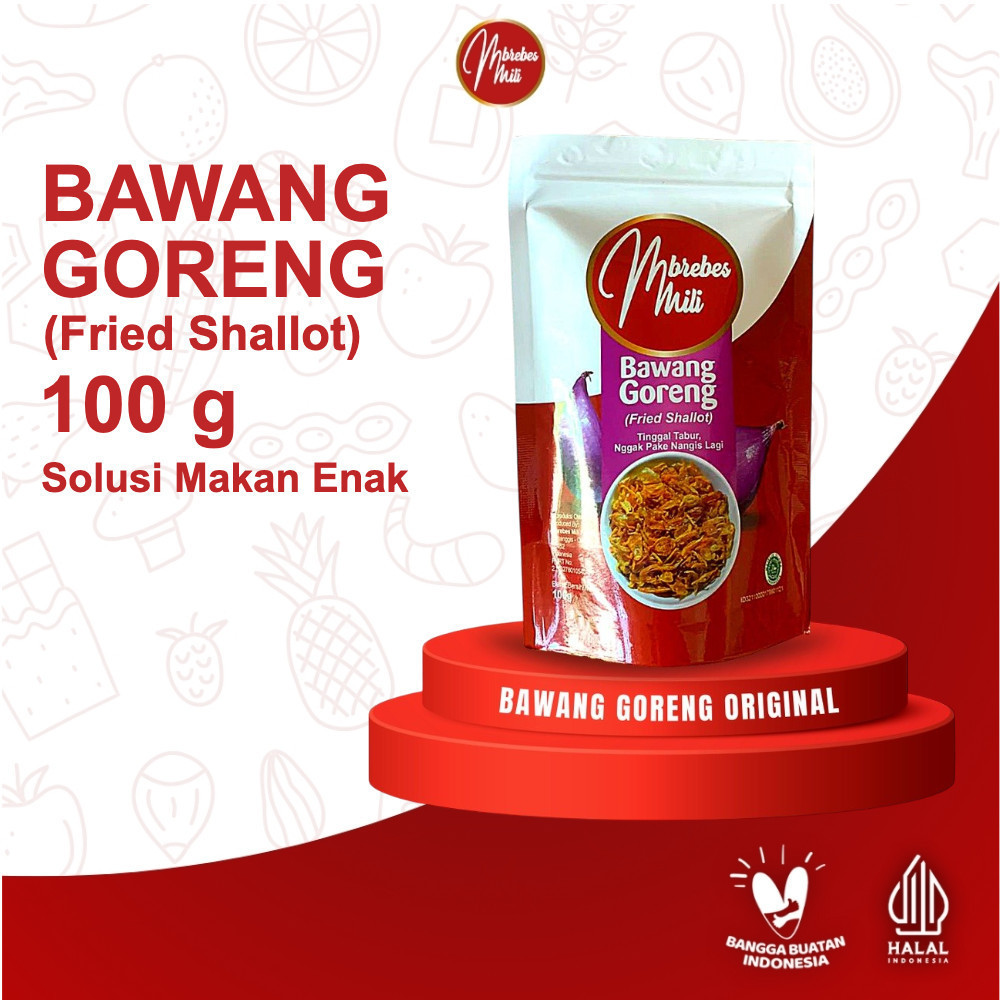 

SANS Bawang Goreng Tanpa Tepung Asli Brebes Renyah dan Wangi Rasa Original 100g