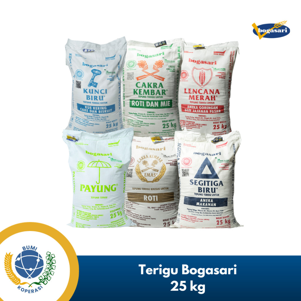 

SANS Cargo Tepung Terigu Bogasari 25 Kg Berkualitas Lokal