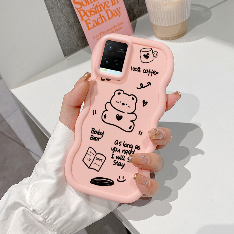 Casing Untuk VIVO Y21 Y21s Y21t Y21e Y21a Y33t Y33s Y21G Case Casing Softcase menggambarkan anjing H