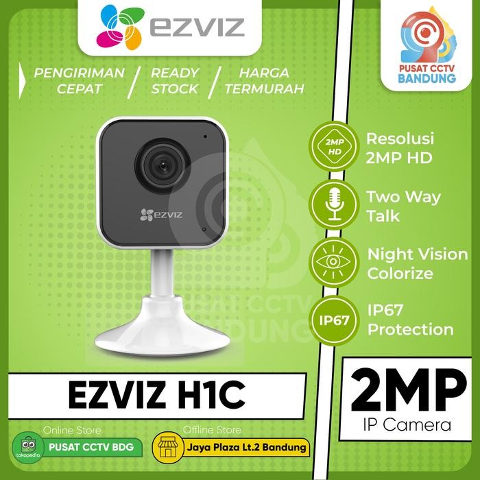 EZVIZ H1C 2MP 1080p KAMERA CCTV WIFI KAMERA IP CAMERA WIRELESS - TANPA MEMORI