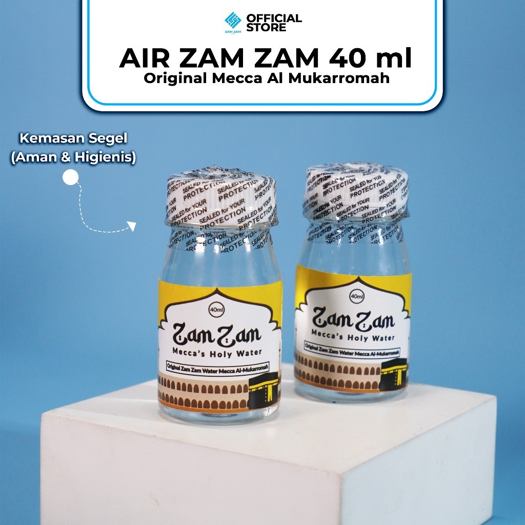 

[40ML-ZAM3] AIR ZAM ZAM ASLI MEKKAH AL MUKARROMAH - 40 ML 100% ORIGINAL