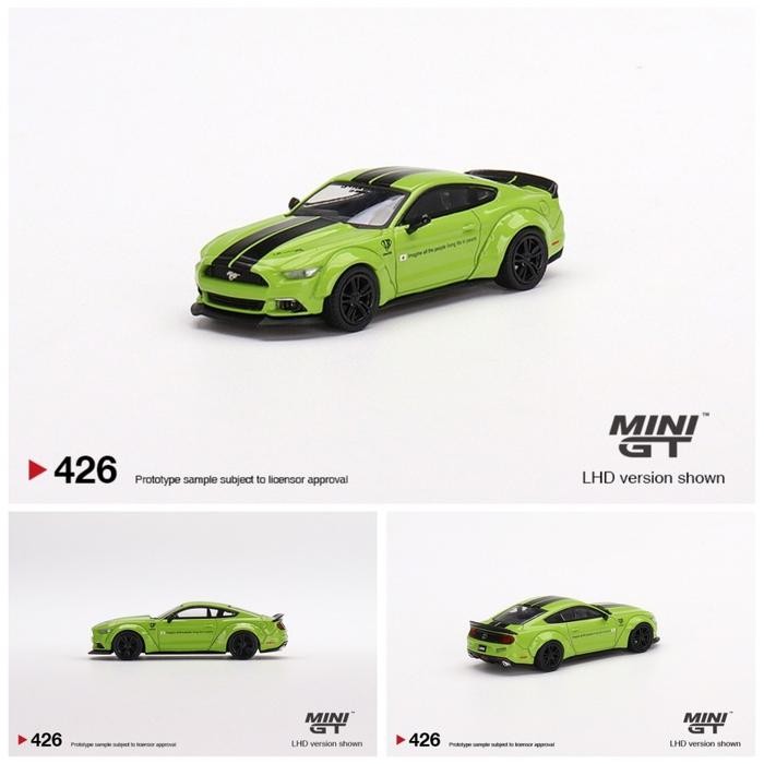 Terlaris Minigt 426 Lb Works Ford Mustang Grabber Lime Mgt Diecast Mobil