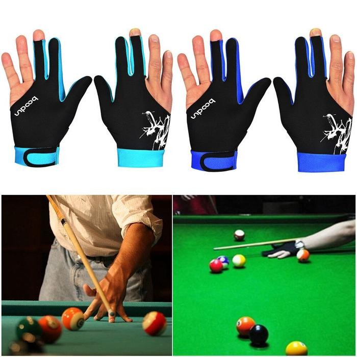 Sarung Tangan Billiard /Sarung Tangan Billiard Biliar 3 Jari Kiri Biliar Profesional /Sarung Tangan