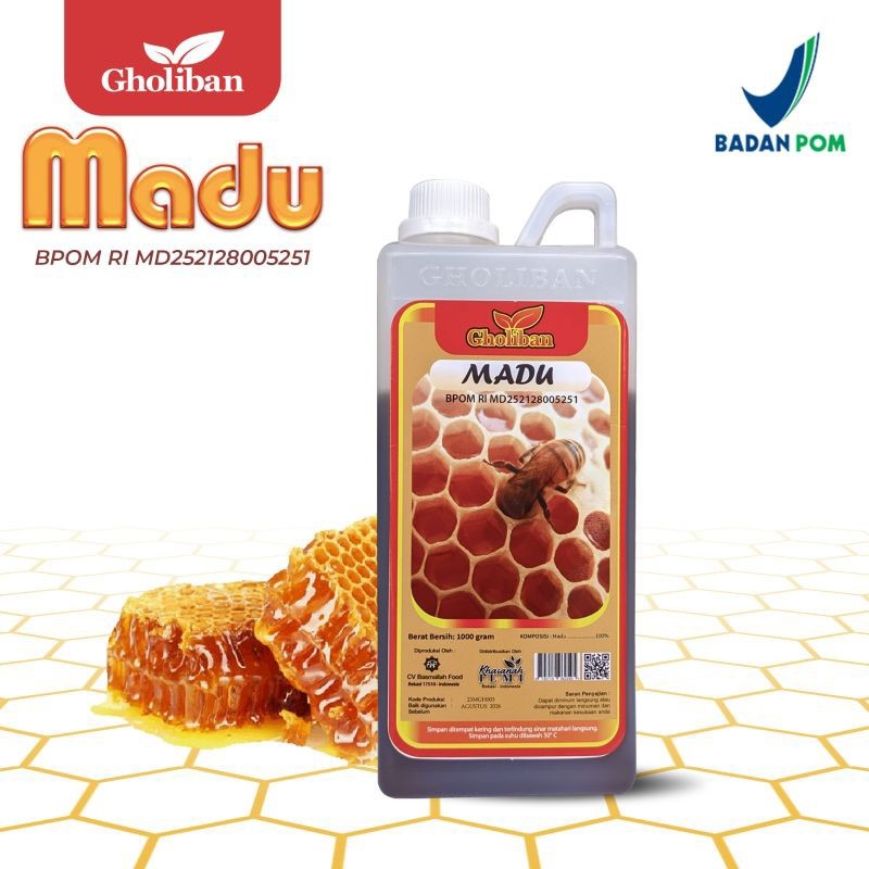 

RATU Madu Gholiban - Madu Multiflora (BPOM) Original Botol Emboss Terlaris