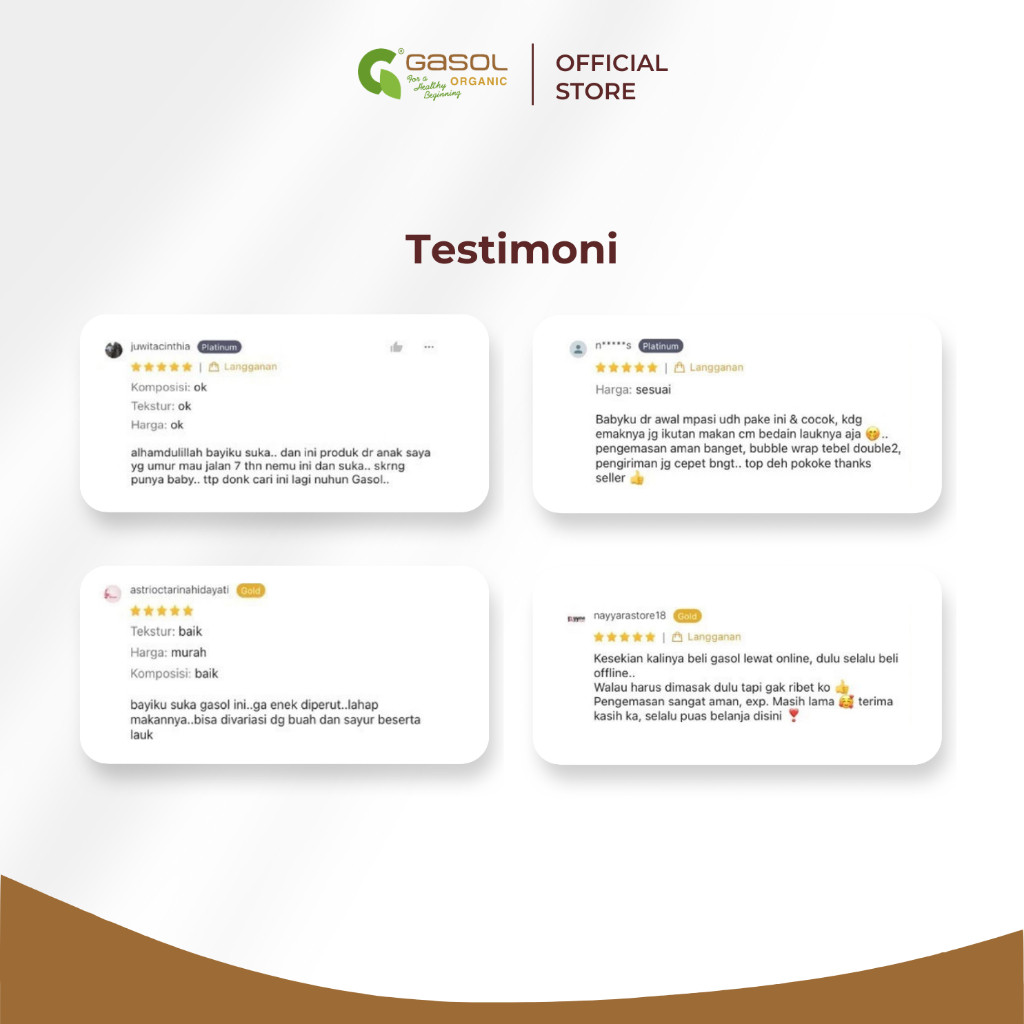 

GASOL Beras Merah Organik 1Kg x 3