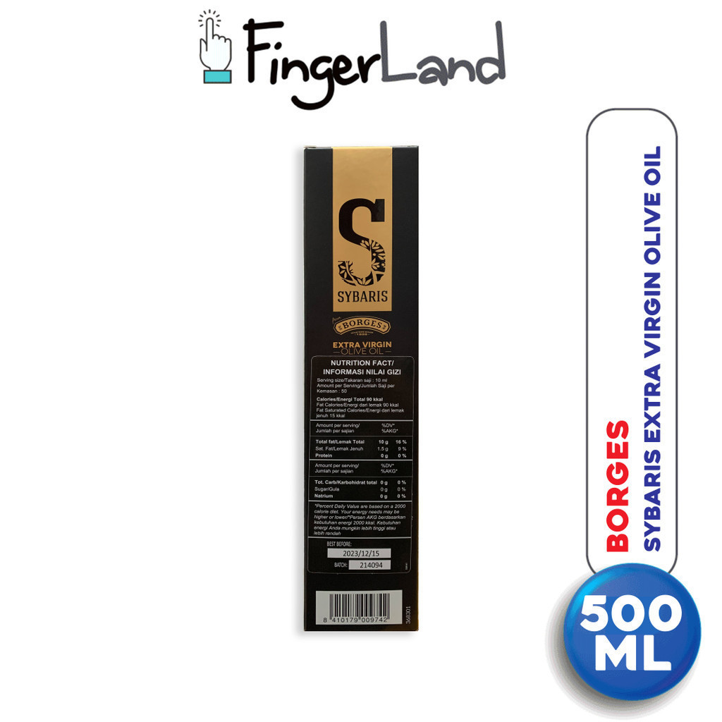 

BORGES Sybaris Extra Virgin Olive Oil 500 ml Minyak Zaitun Premium