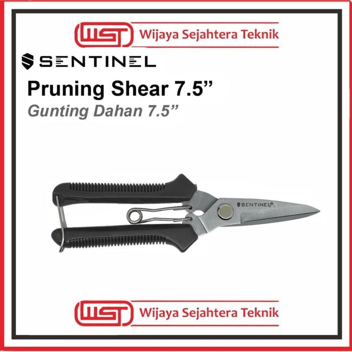 Sentinel Gunting serbaguna 8 inch Gunting dahan taman lurus Stanless Kode 1225