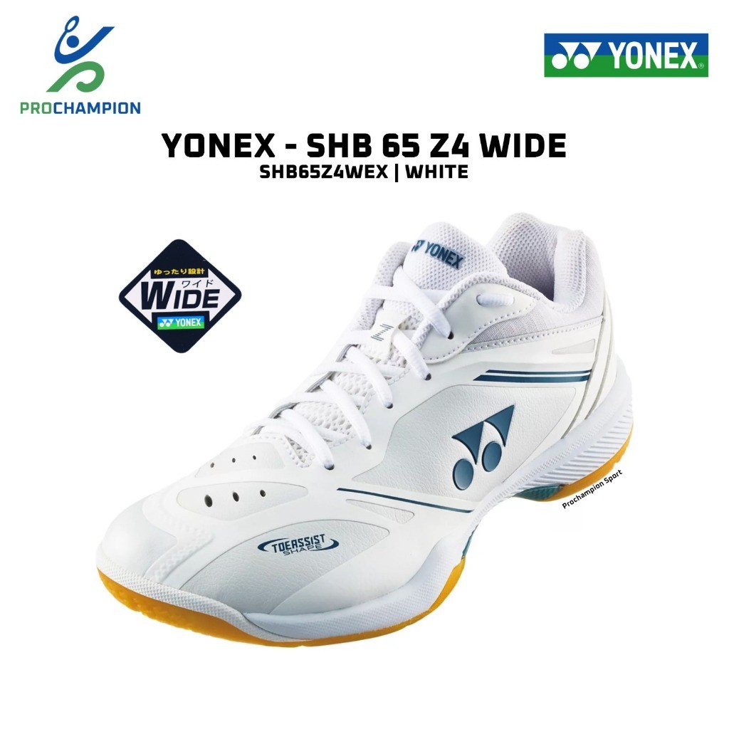 Sepatu Badminton Yonex SHB65Z4WEX SHB 65 Z4 Wide White