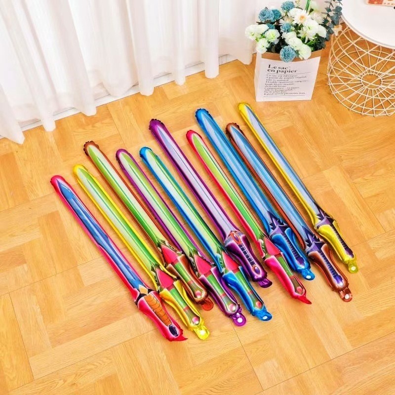 ID MMM BALON FOIL PEDANG PANJANG BALON MAINAN TONGKAT PEDANG BALON FOIL MAINAN ANAK BALON PANJANG