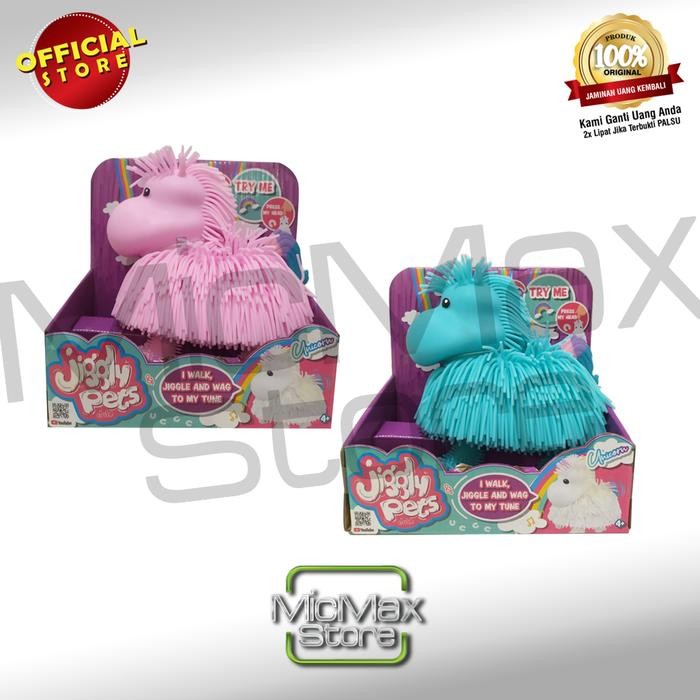 Jiggly Pets Unicorn Cutest Rubbery Walking Little Unicorn Etjp002