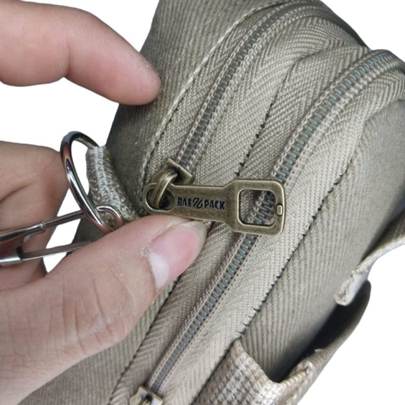 RB2233 Tas Selempang Paha Buat Hp Pria Original Bahan Kanvas Baepack Tas Selempang Bahu Pria HP