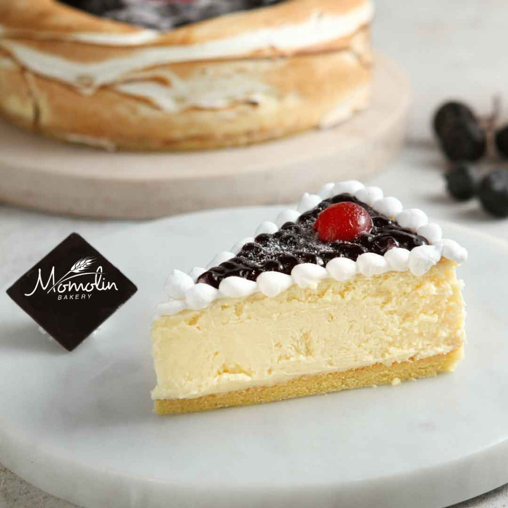 

New York Cheesecake - Blueberry Cheese Cake - Kue Keju - Kue Ulang Tahun Cream Cheese 16cm Momolin