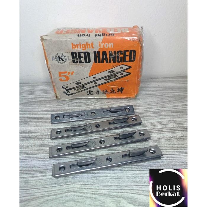 Hak Dipan 5 Inch / Bracket Ranjang 1 Set / 4 Pasang Bed Fitting