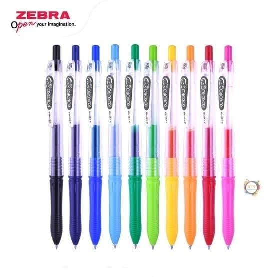 

Zebra Pulpen Gel KOKORO 0.5mm 12pcs / Pulpen Gel Kokoro Zebra Colours