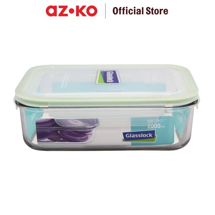 

AZKO Glasslock 2 ltr Wadah Makanan Rectangle