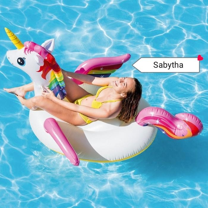 Terlaris Floaties Pelampung Renang Flamingo, Unicorn Intex