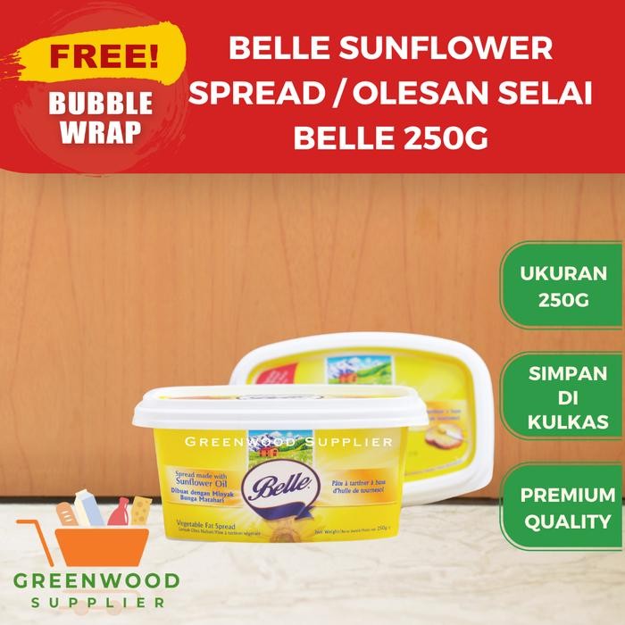 

JTTOP" BELLE BUTTER SPREAD FROM SUNFLOWER OIL - 250G [VEGAN]