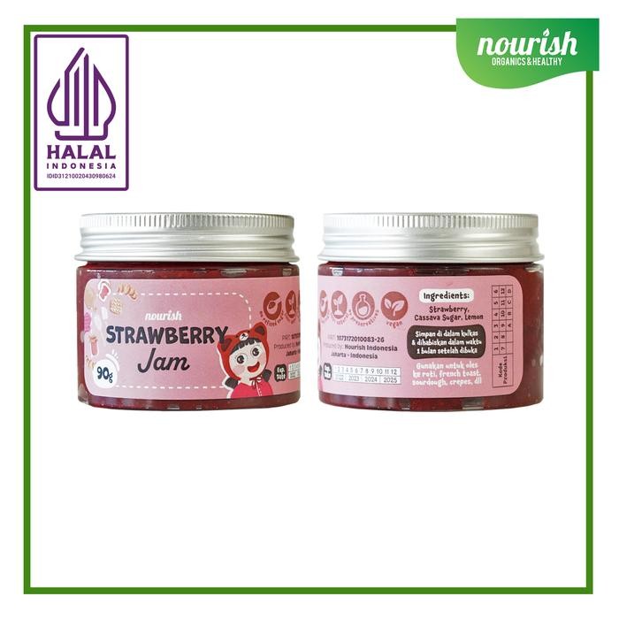 

JTTOP" STRAWBERRY JAM VEGAN (SELAI STRAWBERRY) TANPA GULA PASIR 90GR