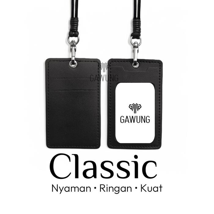 

KALUNG LANYARD ID CARD HOLDER CHAWSS HITAM MODEL SIMPEL