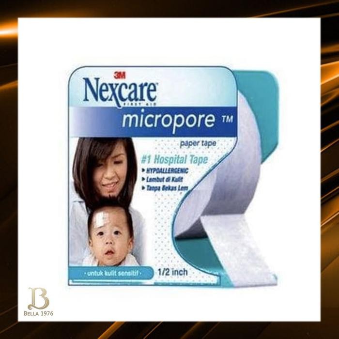 3M NEXCARE MICROPORE 0.5 INCH 1/2 PLESTER PUTIH PERBAN ISOLASI KULIT