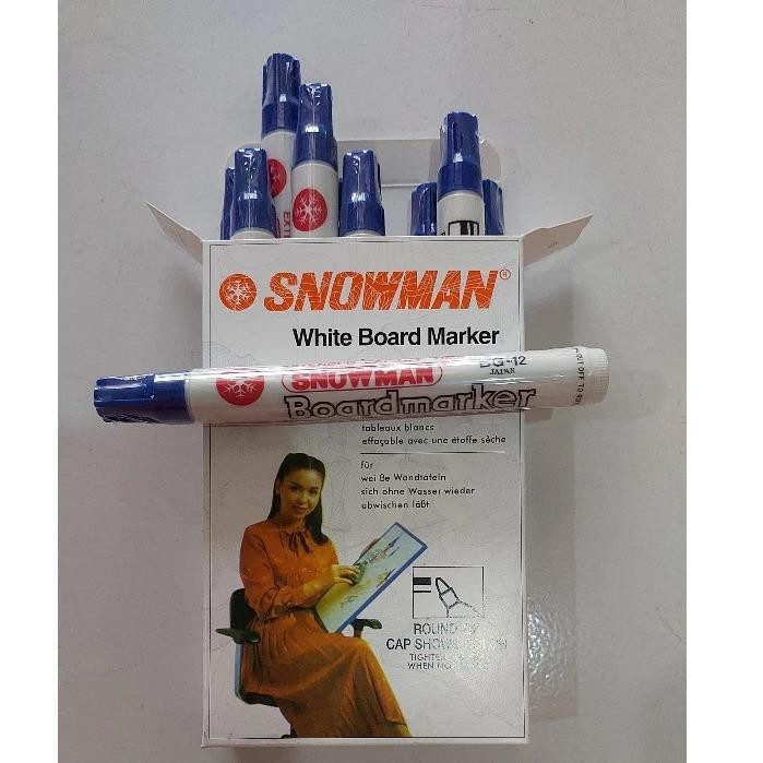 

Spidol Whiteboard Snowman Bg 12 Hitam ( Isi 12 Pcs )