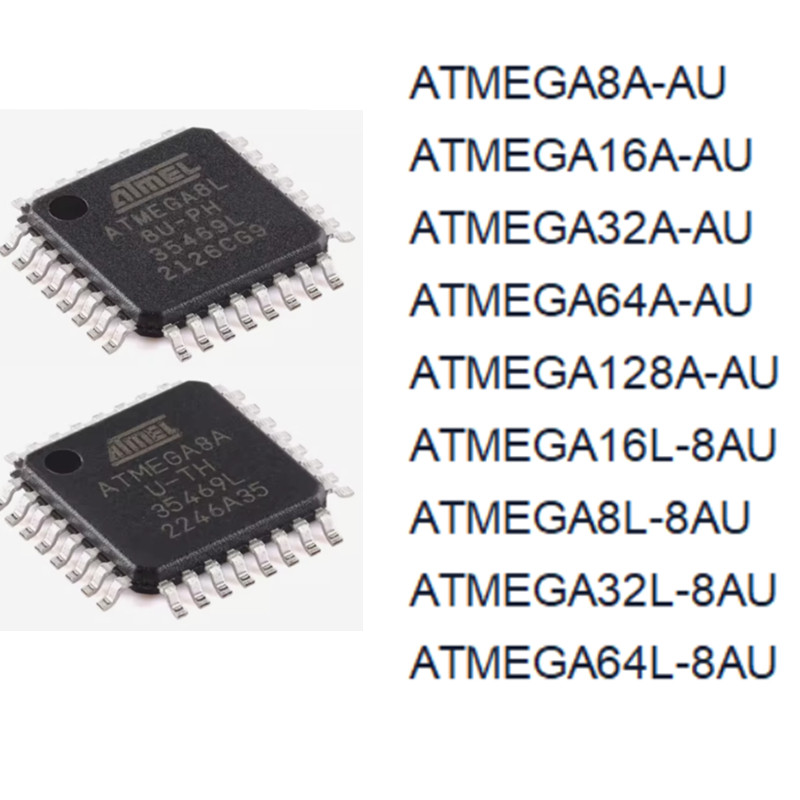 BEST SELLER 10PCS ATMEGA8A-AU 8L-8AU 8MU 8PU 8AUR ATMEGA8A-PU MU AUR ATMEGA8-16AU 16MU ATMEGA8-16PU 