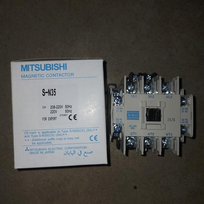 KONTAKTOR MITSUBISHI S-N35 SN 35 SN35 CONTACTOR MITSUBISHI