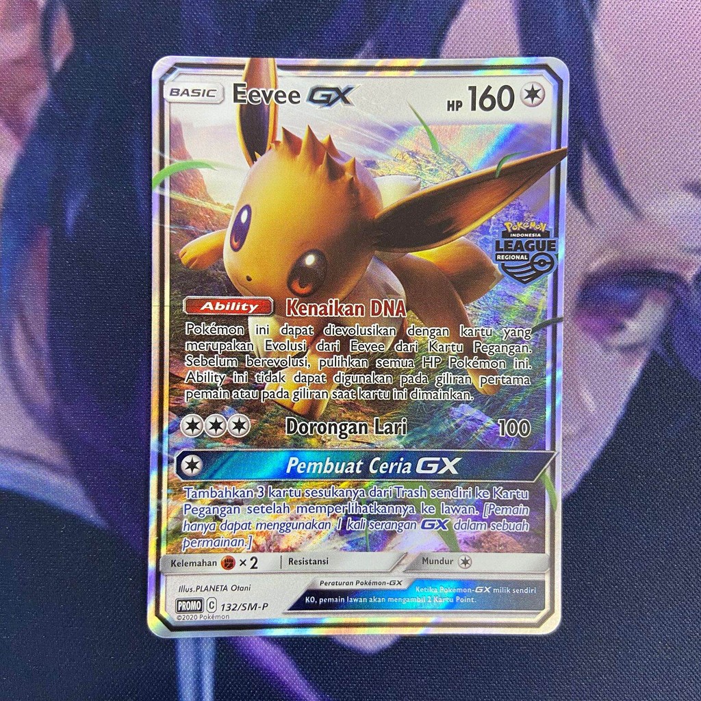 pokemon (ID) eevee gx regional league - PROMO 132/SM-P - FOIL
