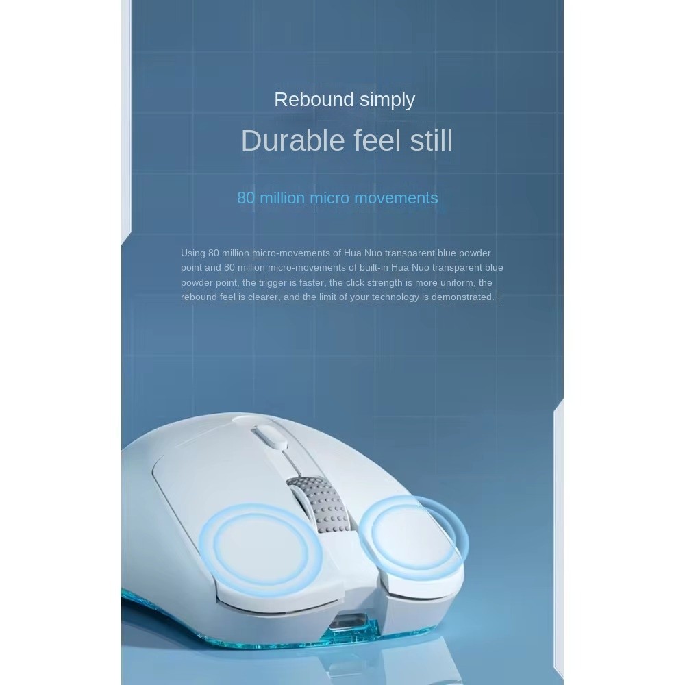 PHYLINA S450 Wireless  Wired Type-C Mouse Gaming Rechargeable Dual Mode High Performance Lightweight