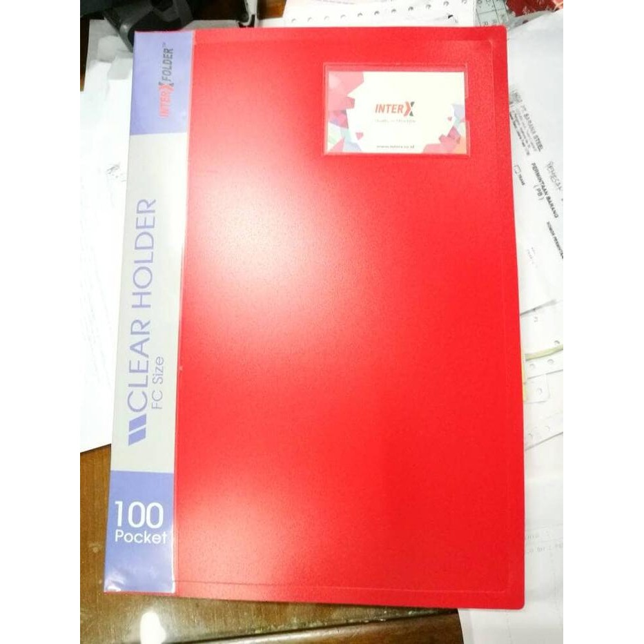 

Clear Holder isi 100 lembar Folio F4 / Map Document Plastik Dokumen
