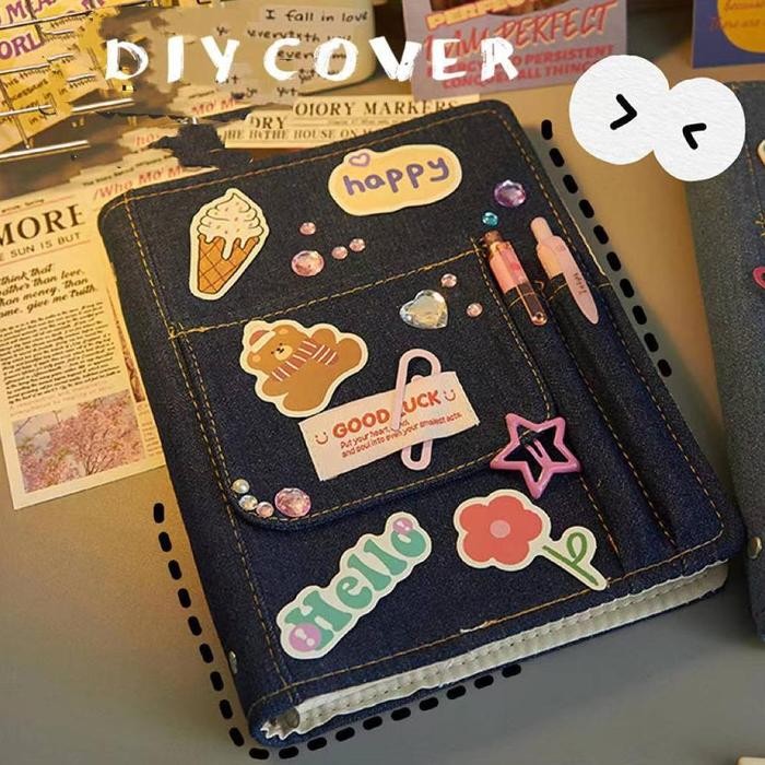 

y2k Notebook A5 Cover binder American Vintage Binder Buku diary