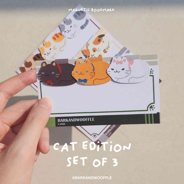 

Bark and Wooffle Cat Collections (set of 3) Magnetic Bookmark