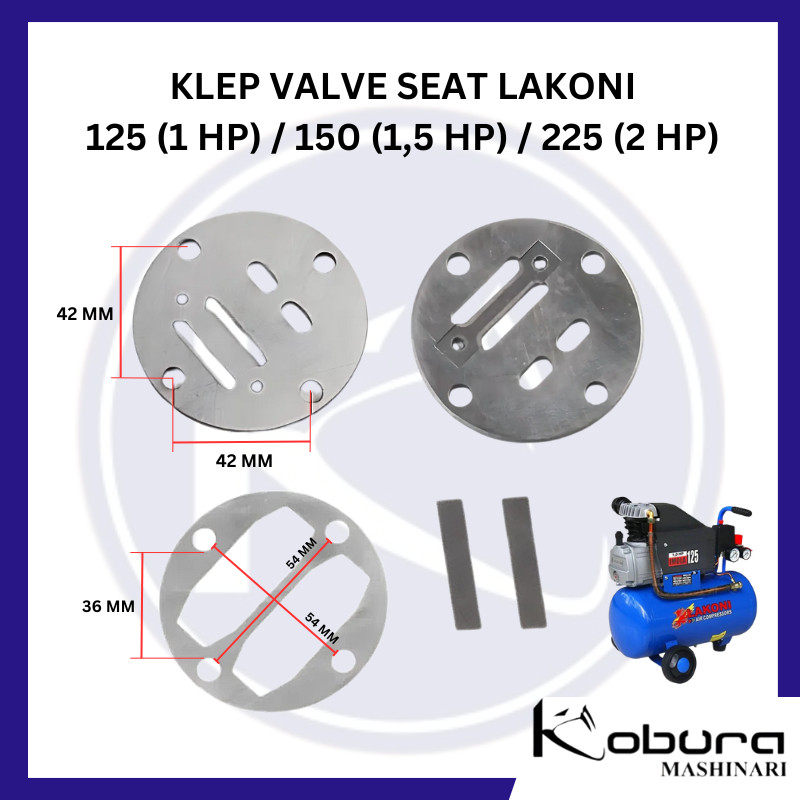 Klep Valve Assy Seat Kompresor Angin LAKONI IMOLA 125 150 225