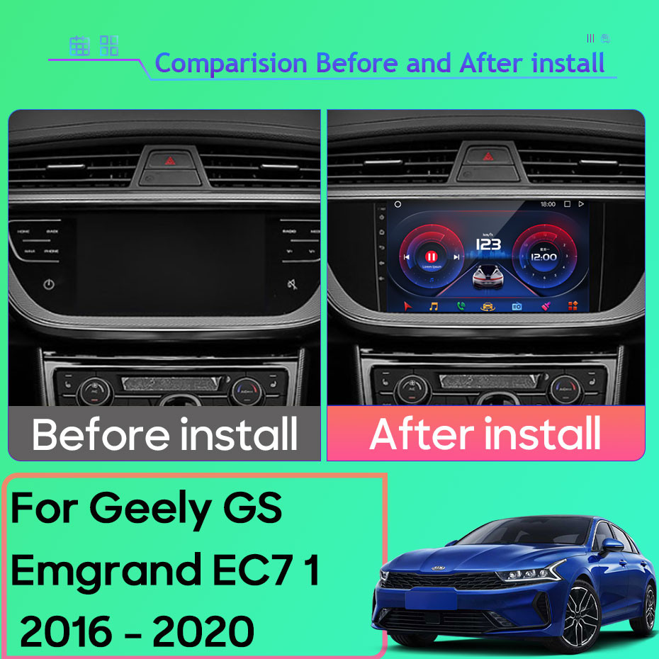 Car Android For Geely GS Emgrand EC7 1 2016 - 2020 Carplay Intelligent System Bluetooth Touch Screen