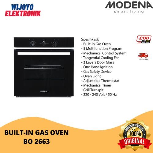 Modena Oven Gas Tanam Bo 2663