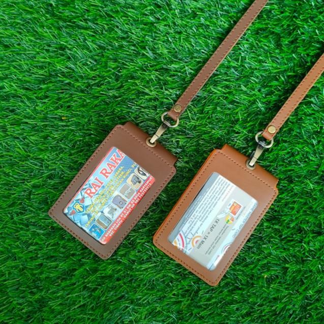 

Id Card Name Tag Kulit Holder Double Flip Magnet