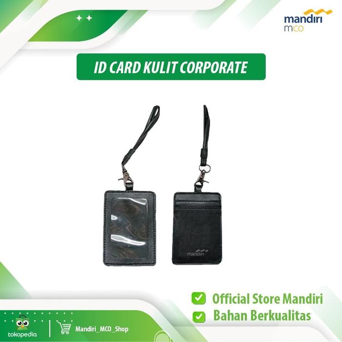 

id card kulit premium corporate hitam