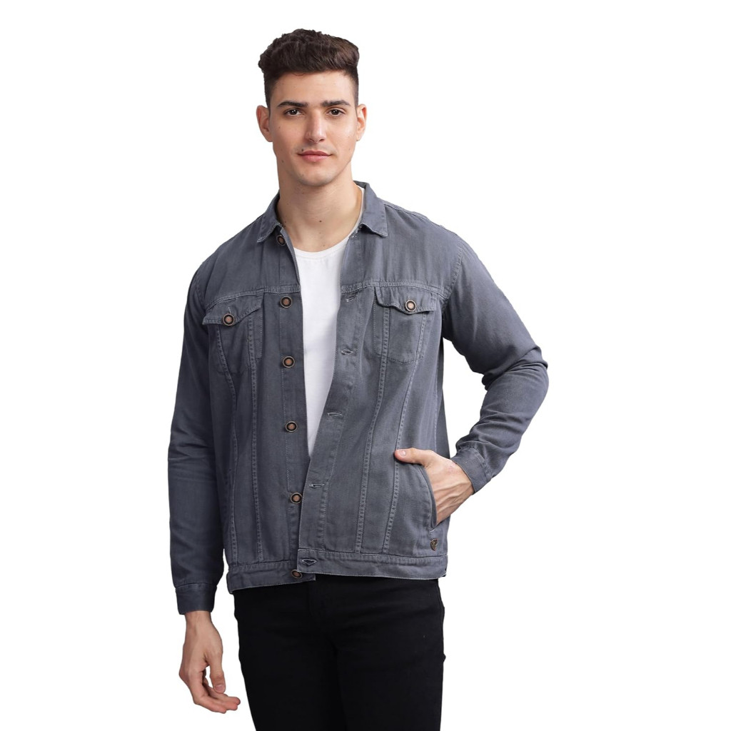 Vall Jaket Pria Keren Jeans Denim Slim Fit Lengan Panjang Jaket Distro Bandung