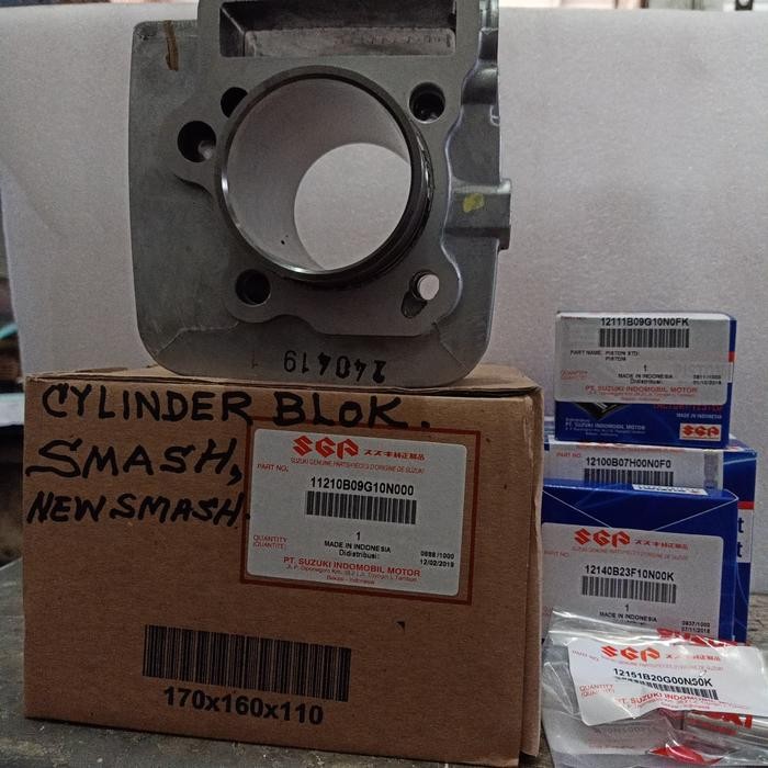 Cylinder Blok Piston Set Suzuki Smash Lama New Smash Fk110 Ori Sgp