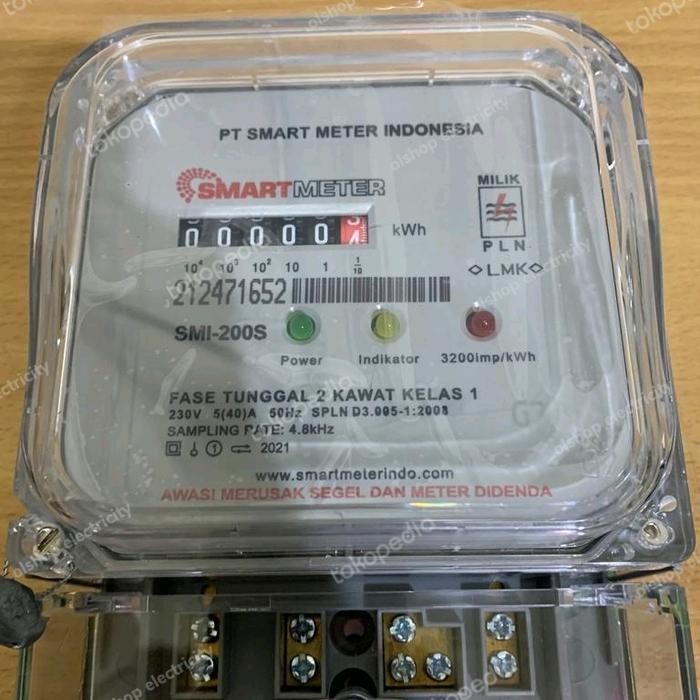 Kwh Smart Meter Smi-200S Analog 1Phase 5(40) Gratisongkir