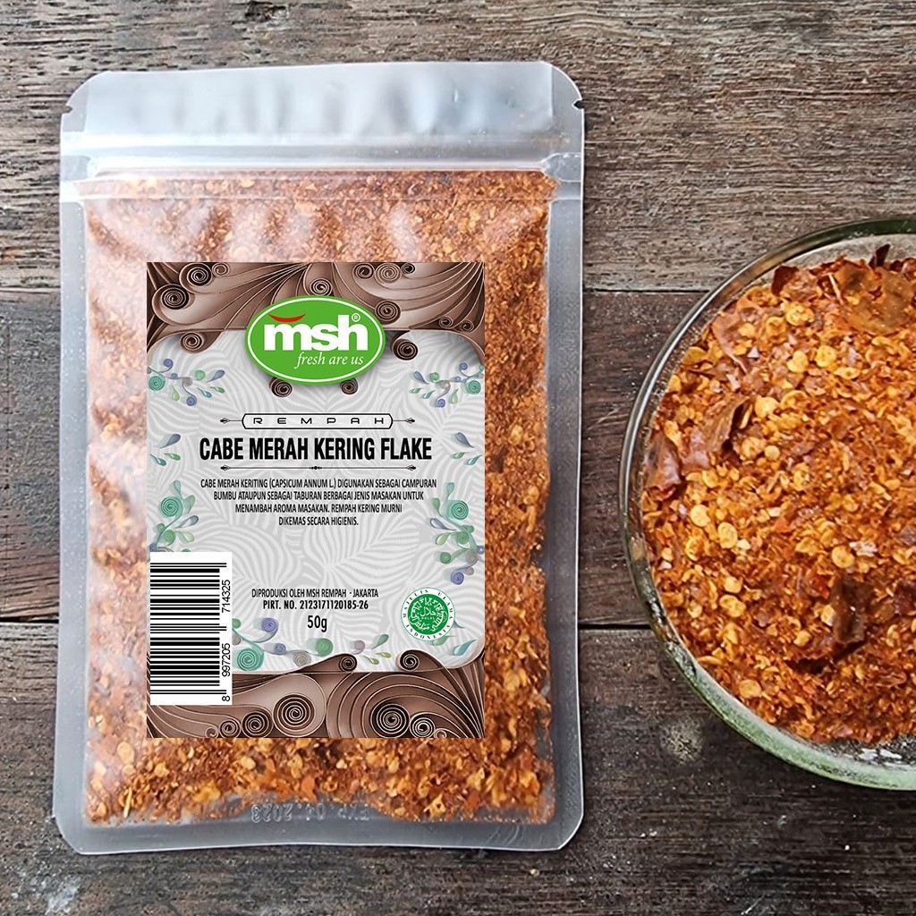 

Msh Cabe Merah Kering Flake 50 g