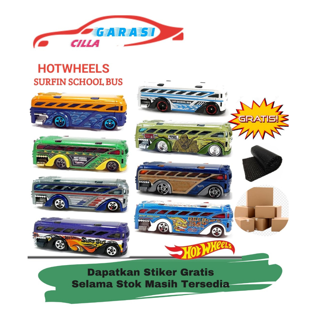 Hot Wheels Surfin School bus Hot Wheels Bus